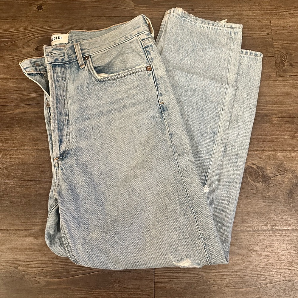 AGOLDE Riley High Rise Straight Crop Jean